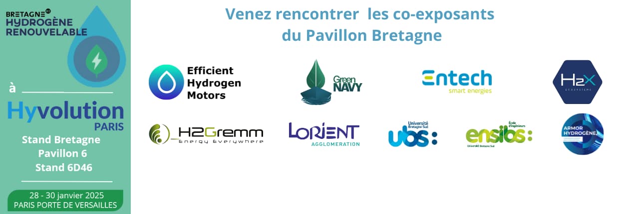 présentation exposants pavillon bretagne hyvolution 2025