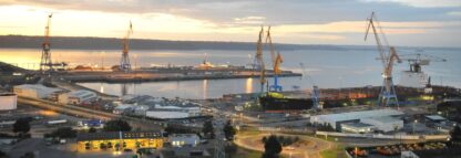 vue du port de brest