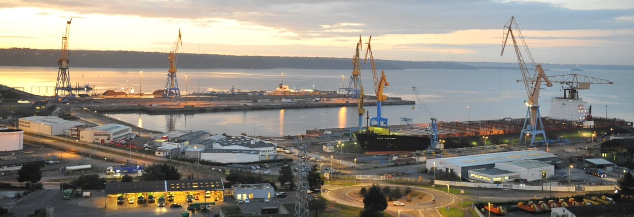 vue du port de brest