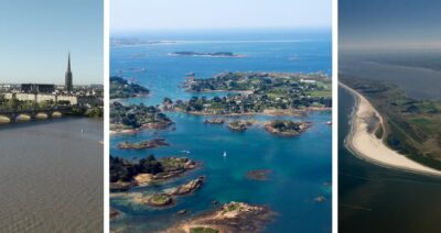 vues aériennes du site pilote de SEENEOH, Paimpol-Bréhat et d'Ameland interreg nwe shines